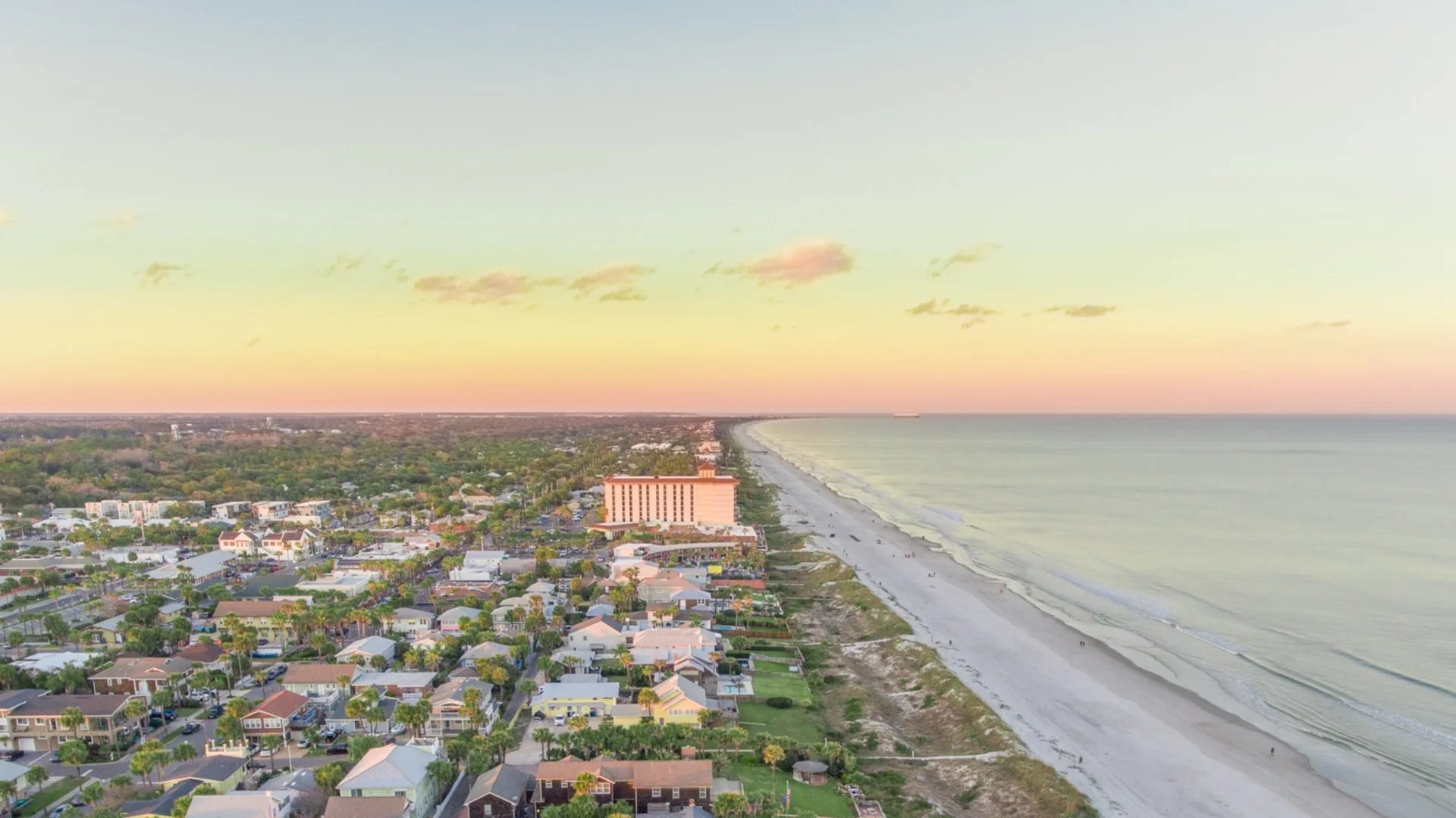 Areial view of Atlantic Beach coast