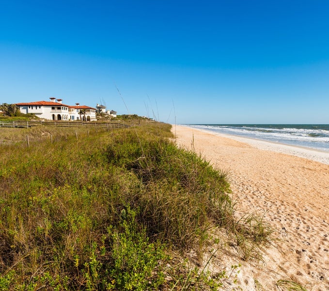 Oceanfront homes with beach at South Ponte Vedra Beach