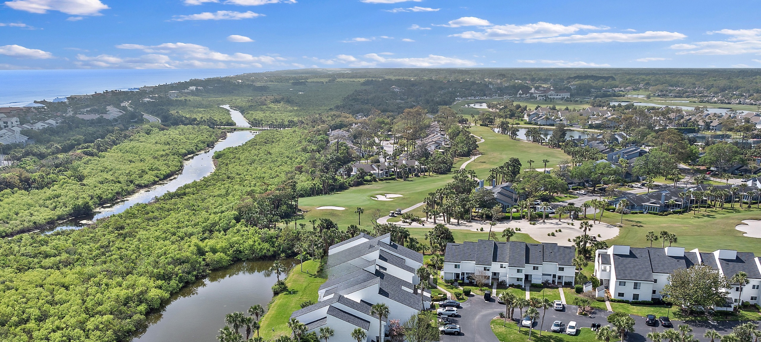 Aerial view of neighborhood at the Sawgrass Country Club