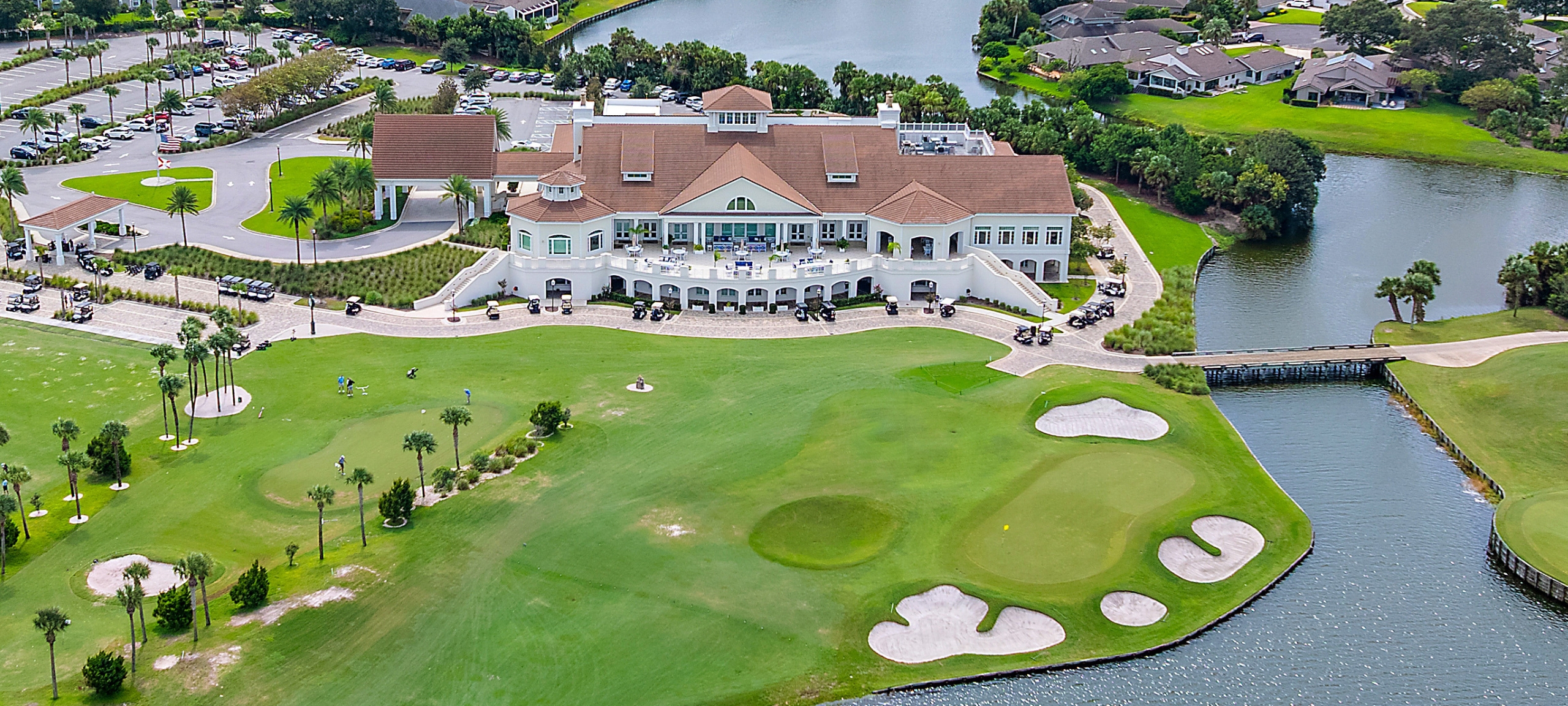 Aerial view of the Sawgrass Country Club, Ponte Vedra