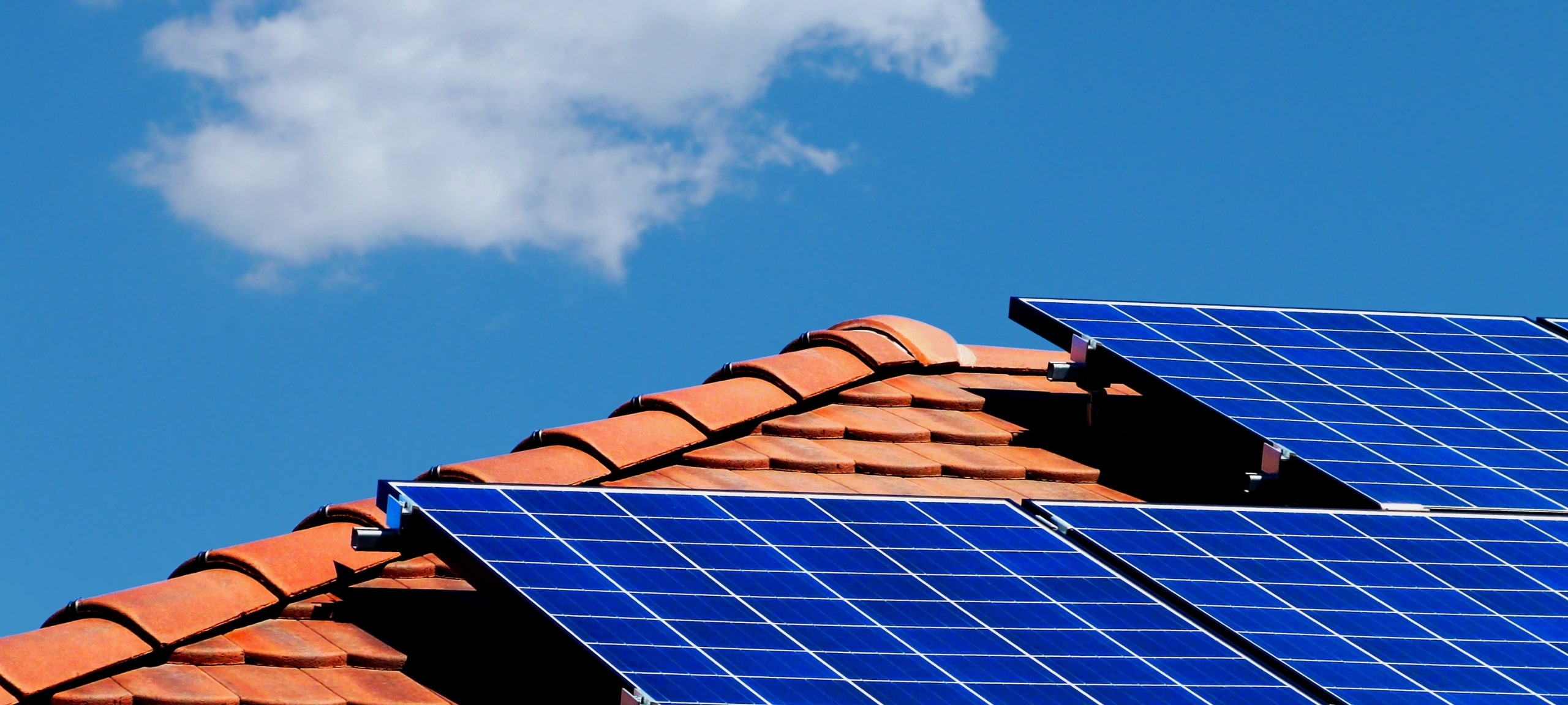 solar panels on the roof of a home